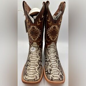 NWT Mens authentic python boots square toe from ranchers in el paso tx SIZE 9.5